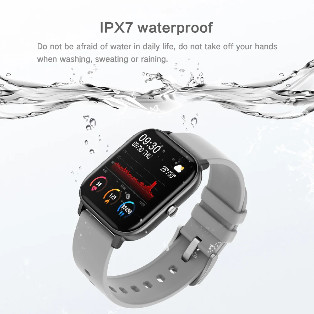 

P8 2020 Smart Watch Android Ios 1.4 Inch Sport Women's Men's Watches Full Touch Fitness Tracker Blood Pressure For Smart Phone