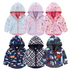 Детская ветрозащитная куртка с капюшоном, для мальчиков и девочек, зимняя, с длинными рукавами, ярких цветов