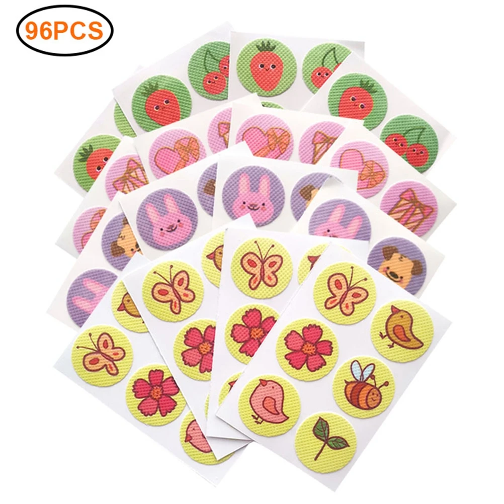 96 шт наклейки для комаров путешествия детей и взрослых репеллент стикер
