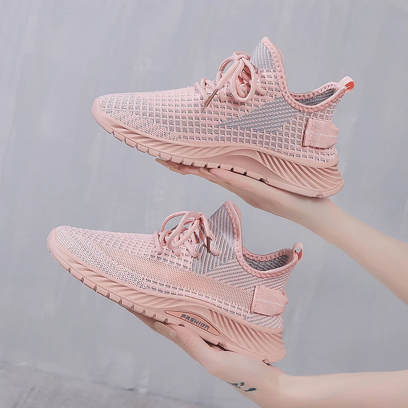 

Deportes Mujeres Summer Breathable Mesh White Woman Sneakers Fashion Outdoor Sports Comfortable Running Shoes Turnschuhe Damen