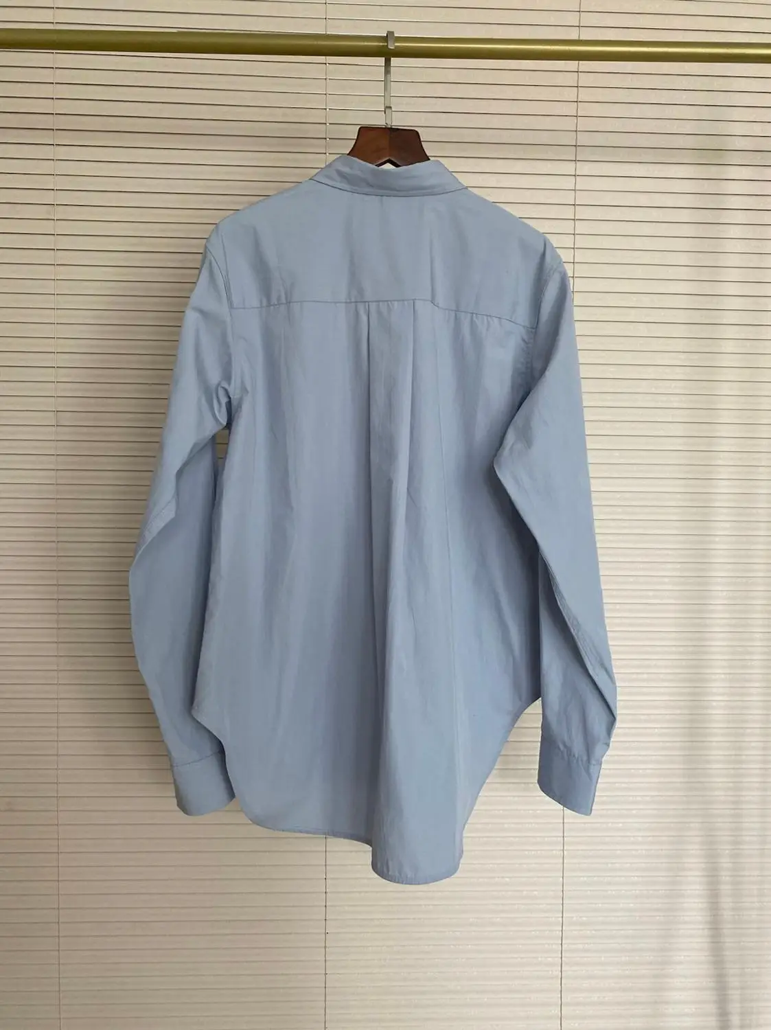 

Women Long Sleeve Shirt Turn-down Collar Geometric Embroidery Office Lady Blouse