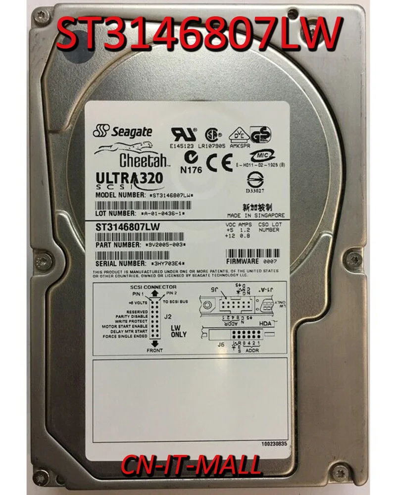 

Seagate Cheetah ST3146807LW 147GB 10000 RPM 8MB Cache SCSI Ultra320 68pin 3.5" Internal Hard Drive