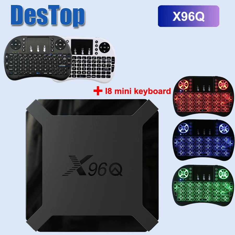 Смарт бокс X96Q Android 10 0 ТВ приставка Allwinner H313 четырехъядерный 2 Гб 16 Поддержка 4K Netflix