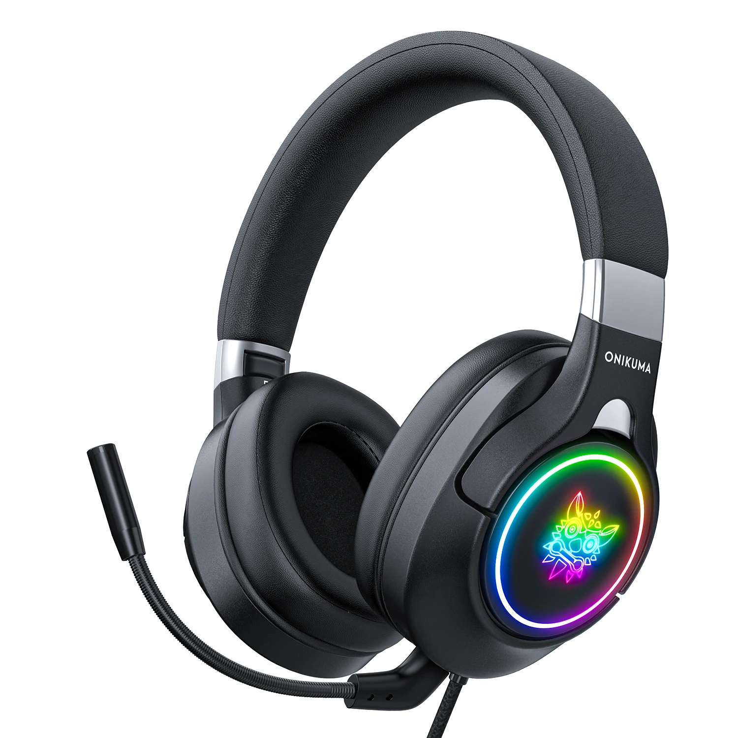 

RGB подсветка Игровые наушники с всенаправленным микрофоном 3,5 мм проводная USB питание HD объемная стерео звуковая гарнитура