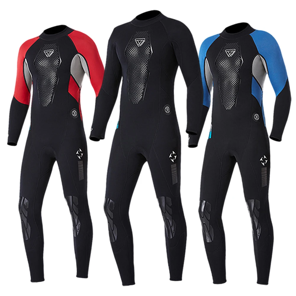 3MM Neoprene Wetsuit for Men Spearfishing Scuba Diving Suit Surf Snorkeling Kitesurf Windsurf Underwater Fishing Gun Equipment