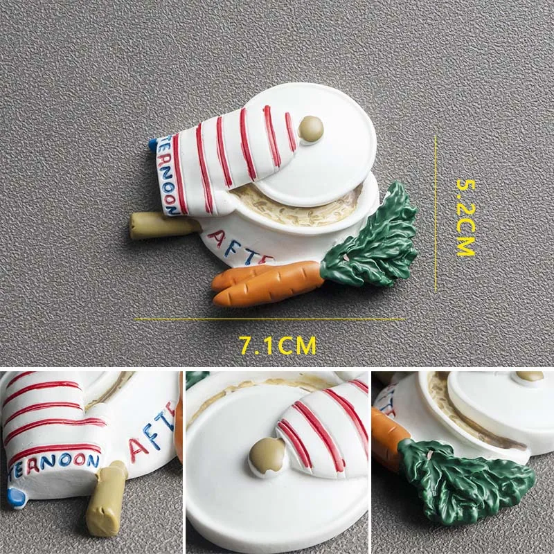 Магнитная паста для украшения комнаты креативная фотомагнитная 3D модель еды на