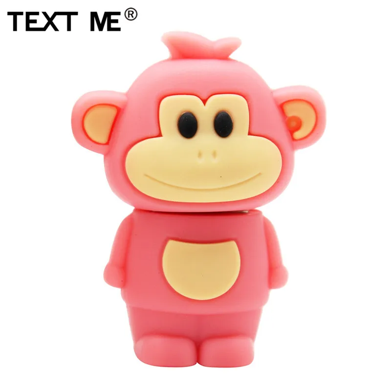 TEXT ME cartoon Animal monkey 64GB USB 2.0 usb flash drive 4GB 8GB 16GB 32GB pen | Компьютеры и офис