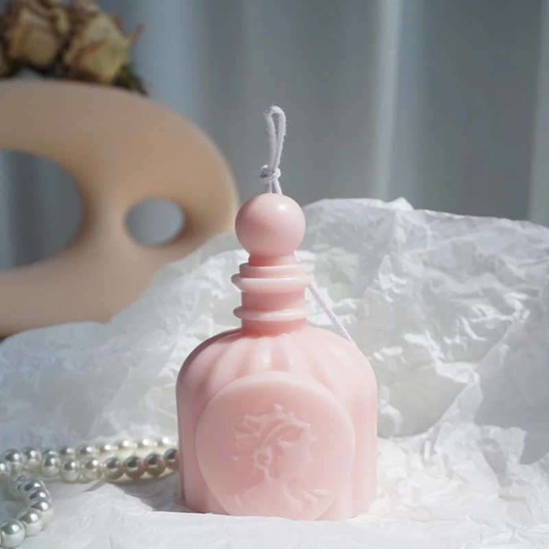 

3D Perfume Bottle Candle Mould Aromatherapy Candle Plaster Supplies DIY Crafts Wedding Dinner Christmas Home Decoration