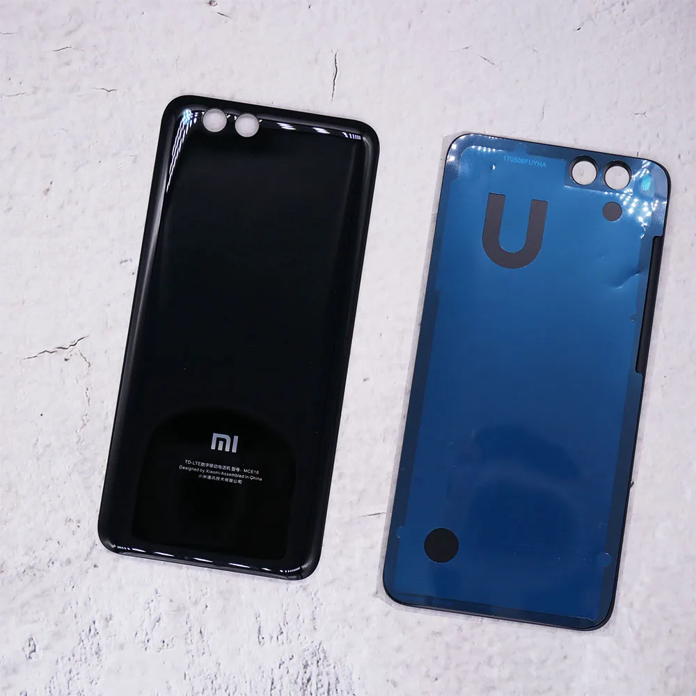 Xiaomi Mi 6 Крышка батарейного отсека задняя стеклянная крышка Корпус для Xiaomi Mi 6 Крышка батарейного отсека задняя крышка стеклянный чехол Замена с клеем
