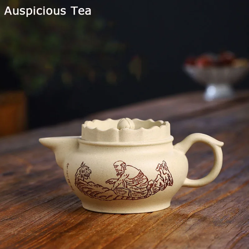 

245ml Boutique Yixing Raw Ore White Clay Zisha Teapot Handmade Household Kung Fu Teaset Tea Ceremony Drinkware Customized Gifts