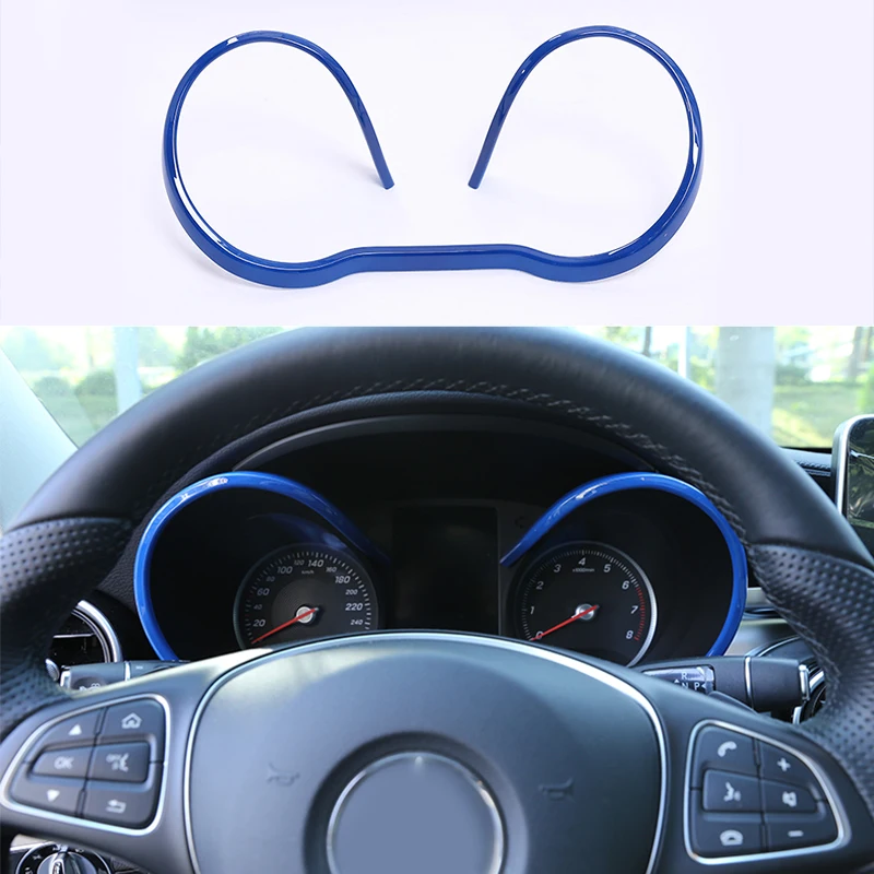 

Front Dashboard Blue Strip Cover Trim Fit For Mercedes-Benz C Class W205 2015-2021