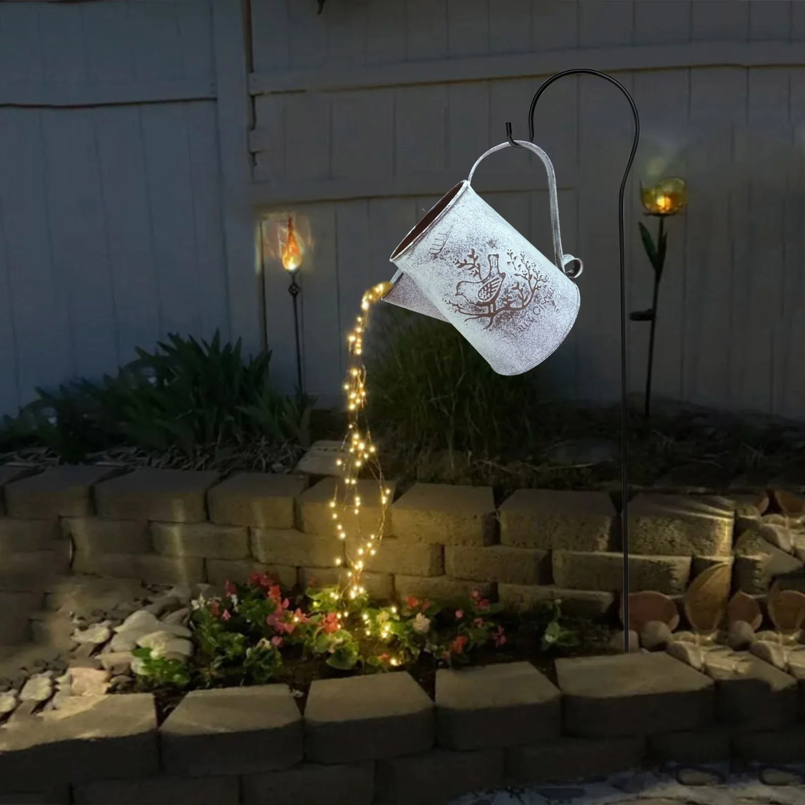 

Star Type Shower Garden Art Light Decoration Outdoor Gardening Lawn Lamp Landscape Lighting With Iron Stand Sprinkler Design#35
