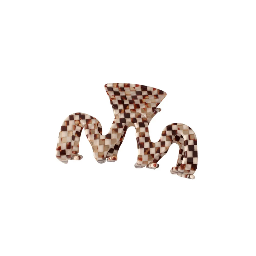 

Acetate Hair Claw Women Hair Clip Vintage Trendy Geometry Hollow Square Hair Grab Girls Hair Accessories Headwear