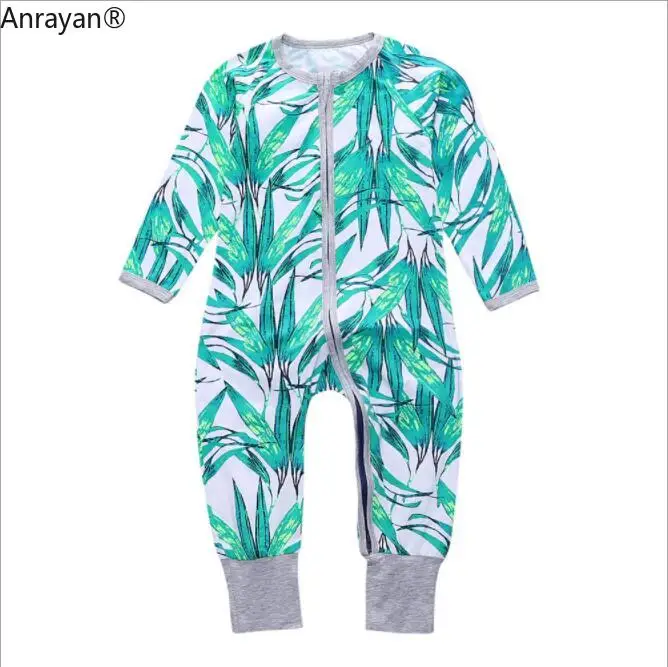 Одежда для малышей Новинка новорожденных девочек Комбинезон с длинными рукавами