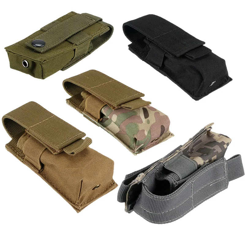 

Outdoor Hunting Portable M5 Flashlight Pouch Tactical Combat Molle Electronic Torch Waist EDC Bag Flashlight Holster Accessories