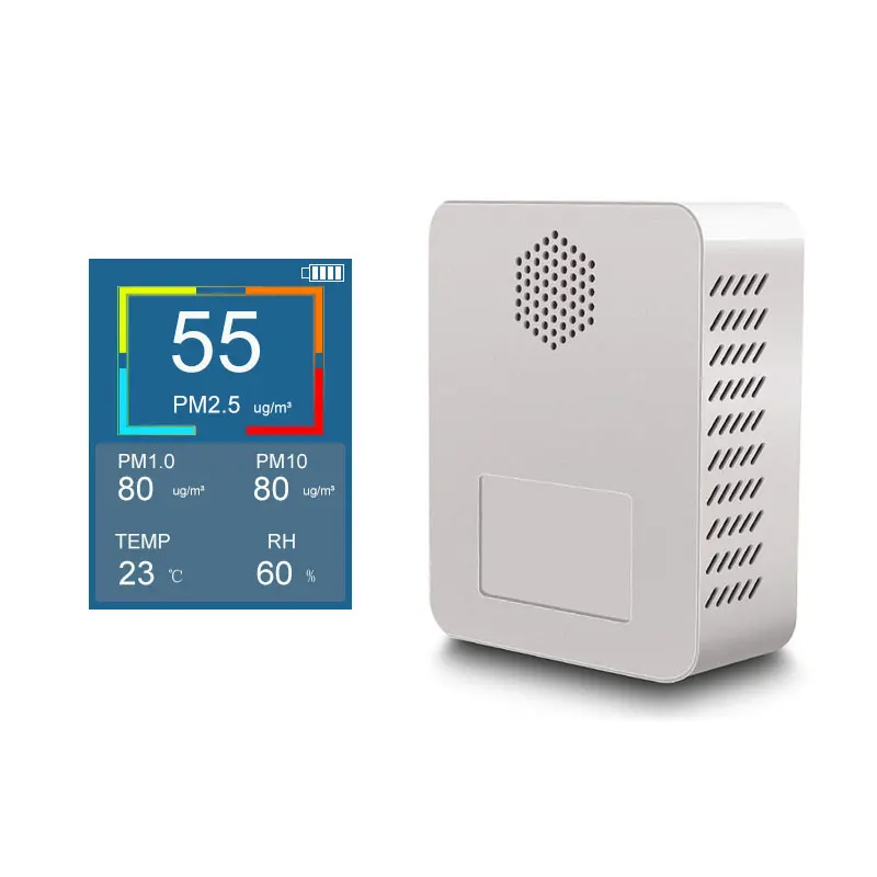 

pm2.5 pm10 meter test sensor air monitor air quality detector USB Recharge WIth LCD Screen