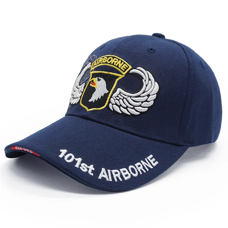 101st navy Новая брендовая мужская тактическая бейсбольная кепка Eagle SWAT, армейская бейсболка, хлопковая кепка, Регулируемая Мужская Уличная Бейсболка Кепка Gorras - Цвет: 101st navy
