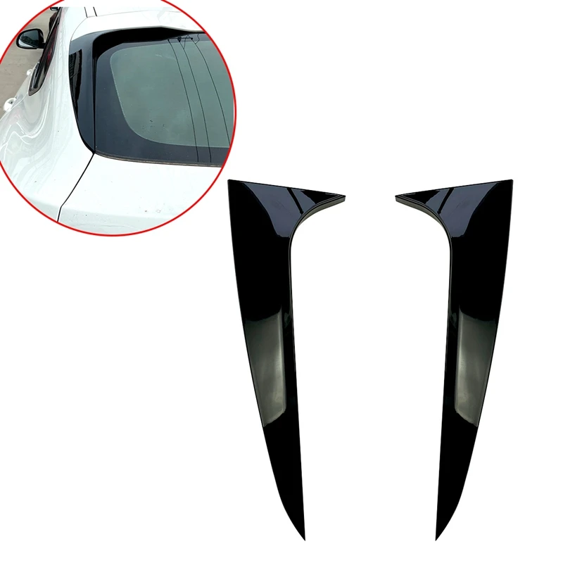 

Для-BMW X4 G02 2019-2020 задние боковые крылышки Стикеры для спойлера накладка глянцевый черный