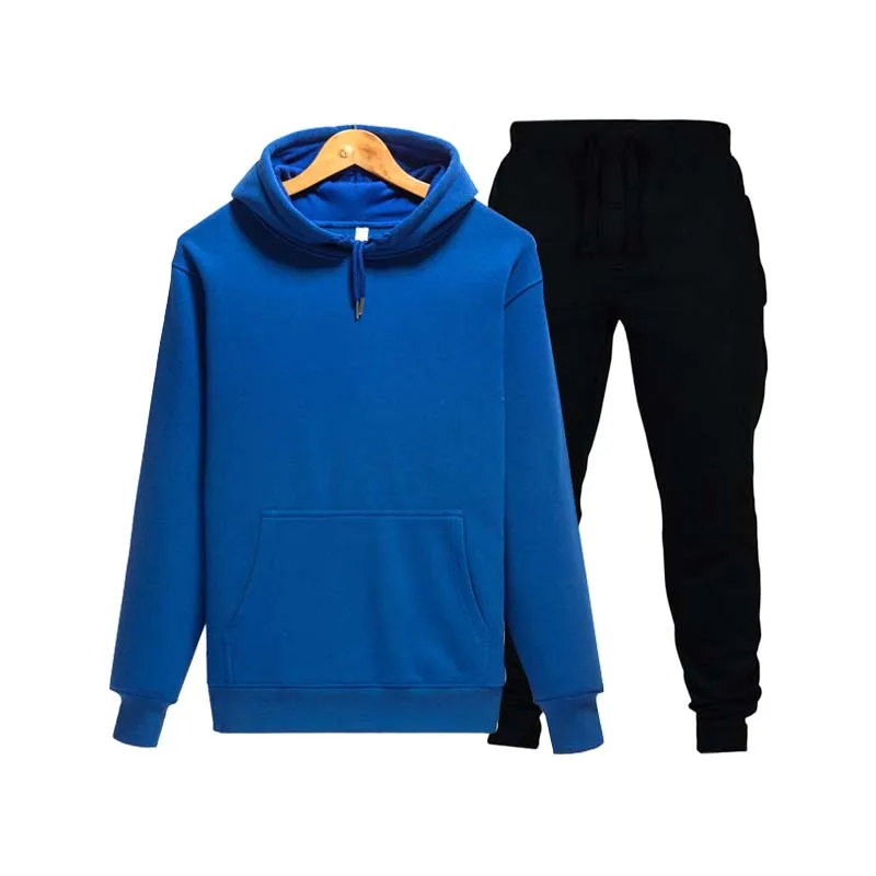 

Новинка мужской повседневный костюм модная осенне-зимняя спортивная толстовка + спортивные брюки свободная спортивная одежда