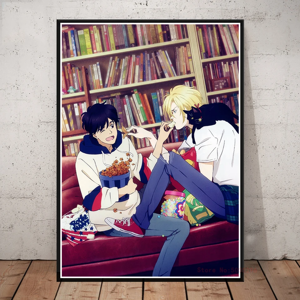 BANANA FISH Anime Poster Canvas Paintings Wall Art Prints Picture For Modern Home Room Decoration | Дом и сад