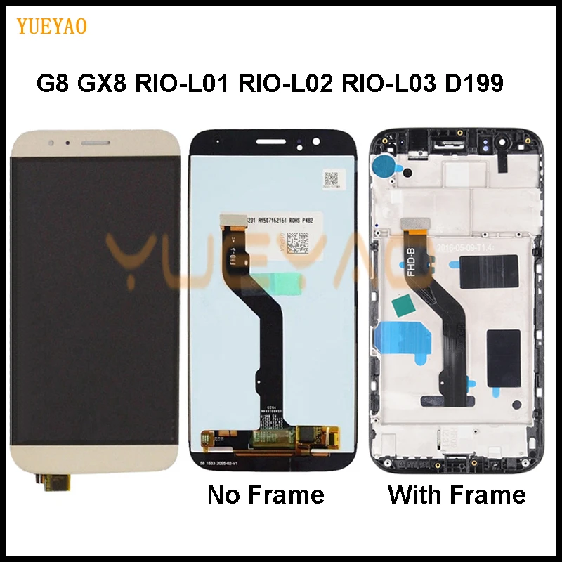 G8 дисплей ЖК для HUAWEI сменный сенсорный экран GX8 RIO L02 L01 дисплей|Экраны мобильных