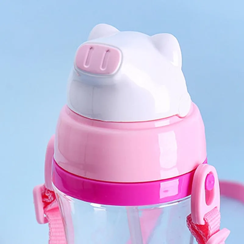 500 мл мультяшная свинья Детская обучающая бутылка для питья детский талреп