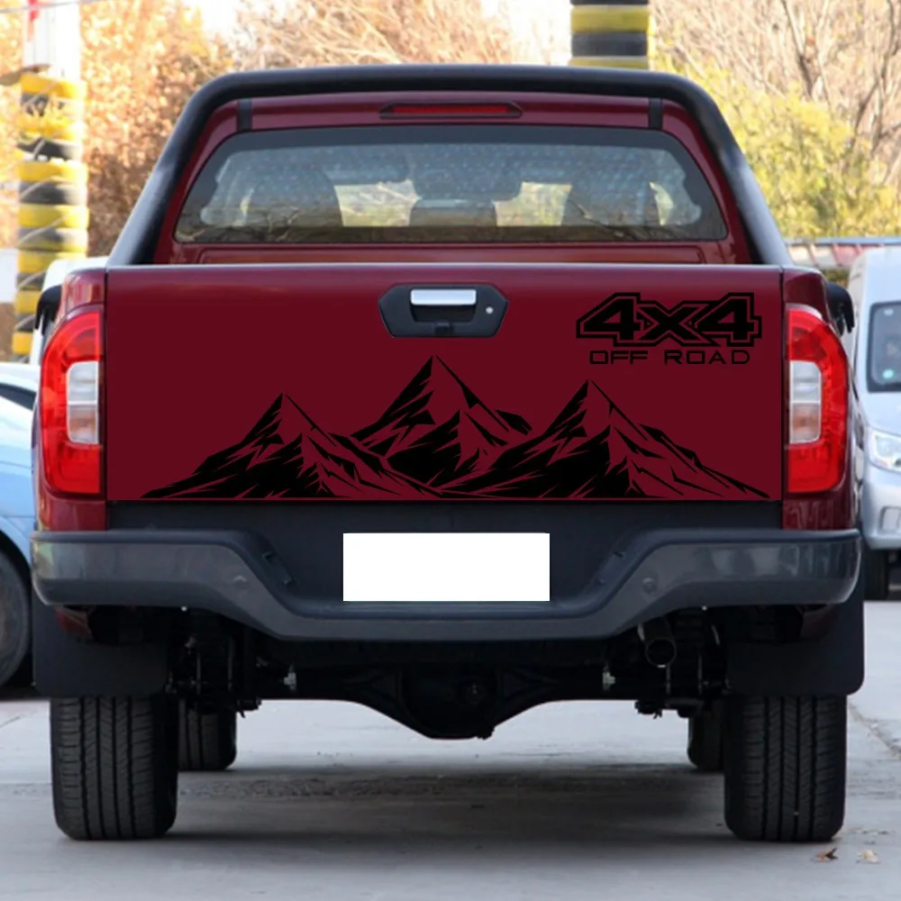 

Truck Car Stickers Removable Snow Mountain Universal Vinyl Waterproof Black