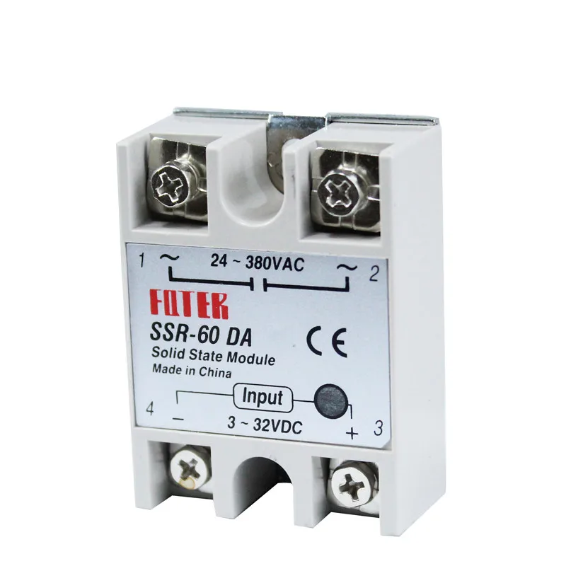 SSR-10DA 25DA 40DA 60DA 80DA 100DA DC to AC 10AA 25AA 40AA Однофазное твердотельное реле SSR | Обустройство