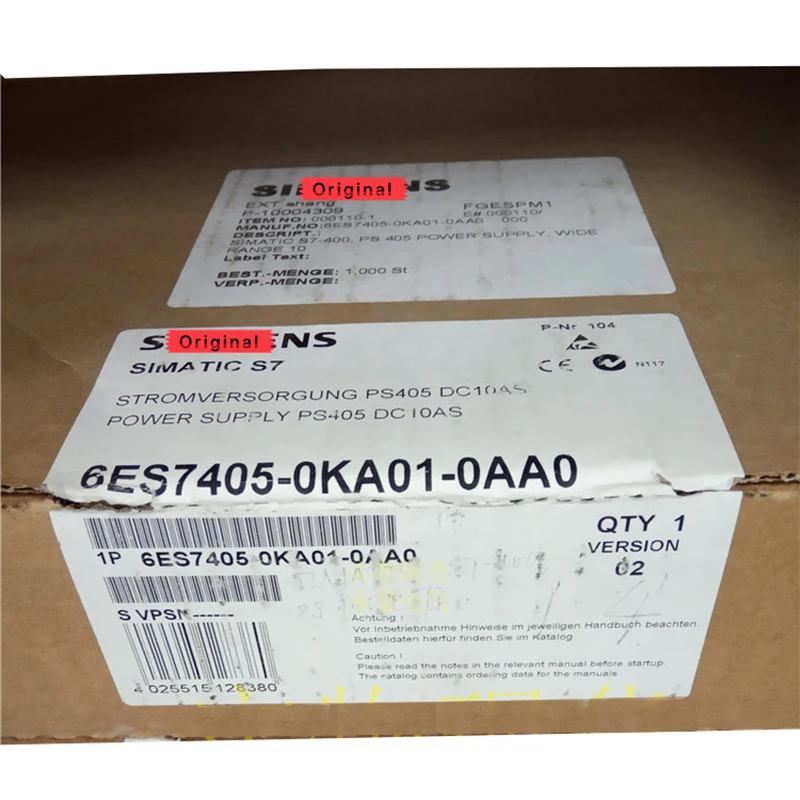 Оригинальный заводской агент новый оригинальный 6es7 405 0kA01 0AA0 6es7405 0AA0|Пульты ДУ| |