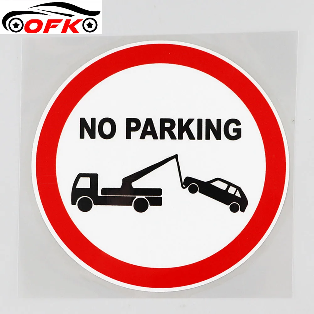 

Hot Sell Traffic Sign No Parking Decal PVC Car Sticker 11.6CM*11.6CM