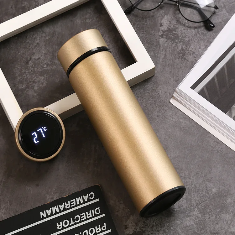 Интеллектуальная вакуумная кружка для измерения температуры светодиодный