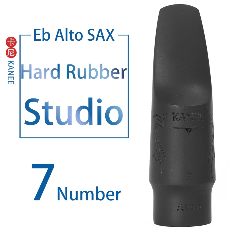 KANEE жесткий резиновый мундштук Eb Alto Bb тенор Bb сопрано саксофон мундштук Поп/Джаз - Цвет: Alto ST 7
