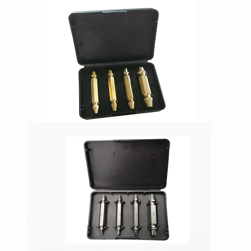 4 шт./компл. HSS S2 двухсторонний экстрактор поврежденных винтов сверла для удаления