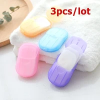 mini soap tablets boxed health travel sanitary products disposable camping soap foam paper soap 3 boxes20 tablets