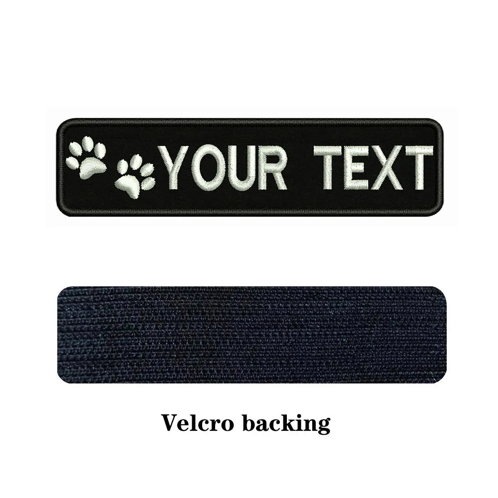 Нашивки на собаку 10x2 5 см с вышивкой и именем под заказ|Заплатки| |