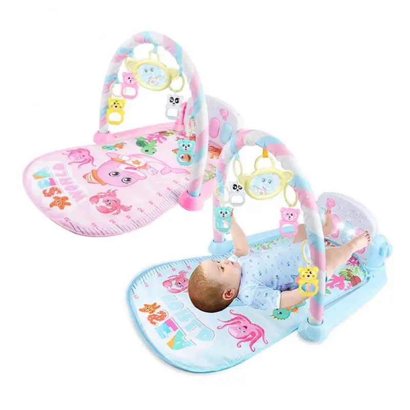 Baby Gym Puzzles Mat Educational Rack Toys Music Play With Piano Keyboard Infant Fitness Carpet Gift For Kids |