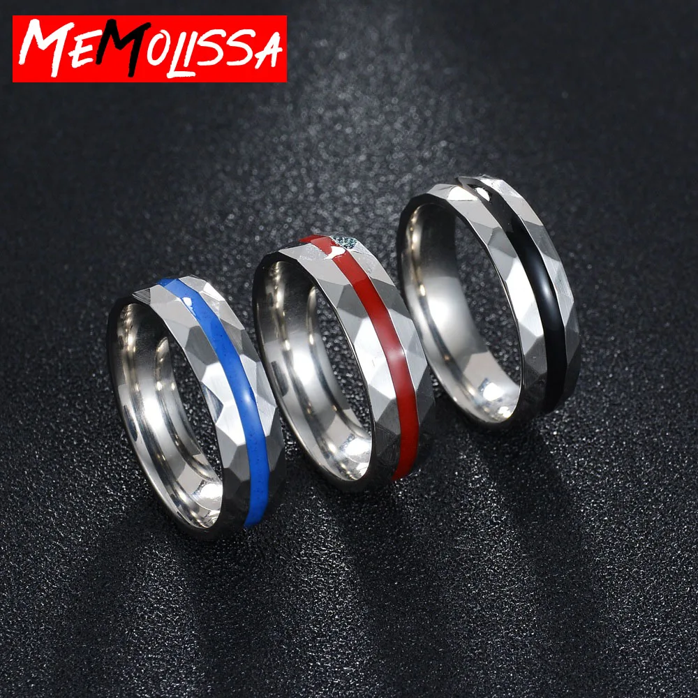 Мужские кольца из нержавеющей стали с неровной поверхностью крутые ювелирные