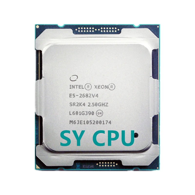 

Free shipping E5 2682v4 Original Intel Xeon E5-2682v4 2.50GHZ 16-Core 40M Cache E5 2682 V4 DDR4 2400MHz FCLGA2011-3 TPD 120W
