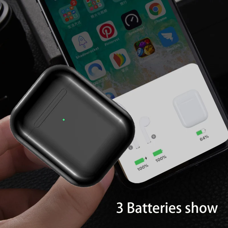 Blackpods i800 беспроводные наушники Air 2 Super Bluetooth 5,0 наушники всплывающее Беспроводное зарядное устройство стереогарнитура 1536U вес 46 г