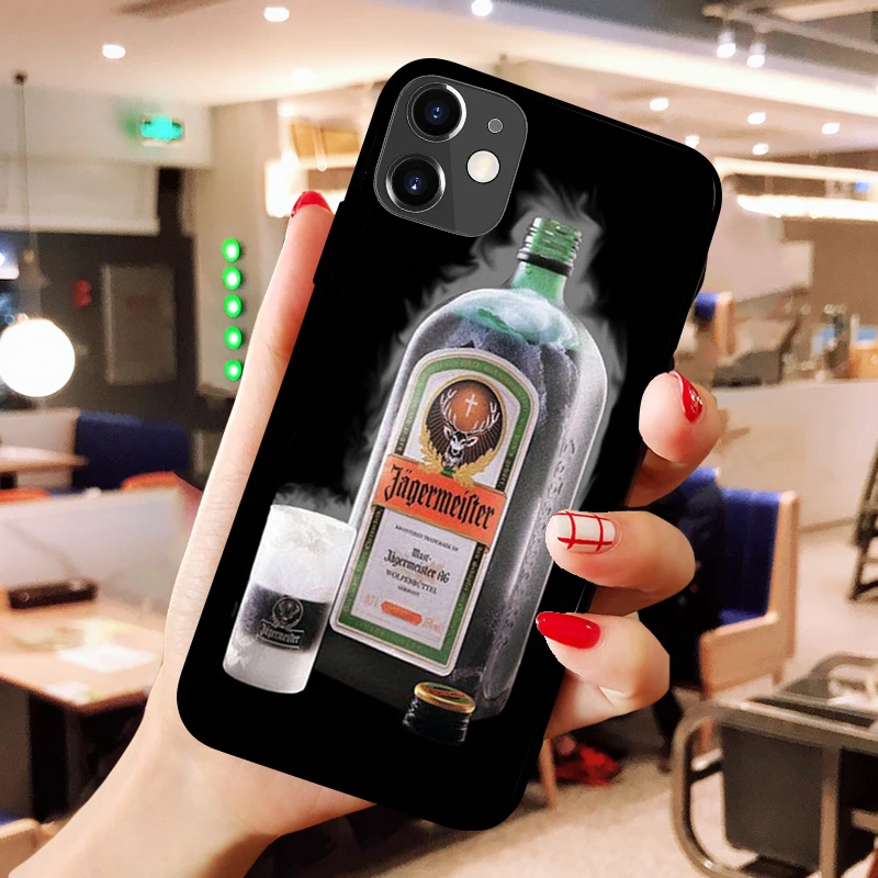 

Phone case For iphone 5 5S SE 5C 6 6S 7 8 plus X XS XR 11 12 mini Pro Max black prime trend Luxury brand Design Jagermeister