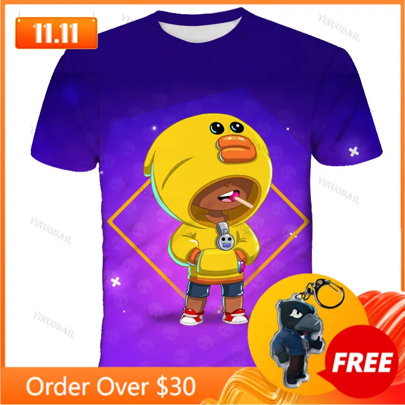 

Spike Wanted 6 To 19 Years Kids Shirts Shooting Game PRIMO 3D T-shirt Boys Girls Browlers Cartoon Tops Teen Clothes