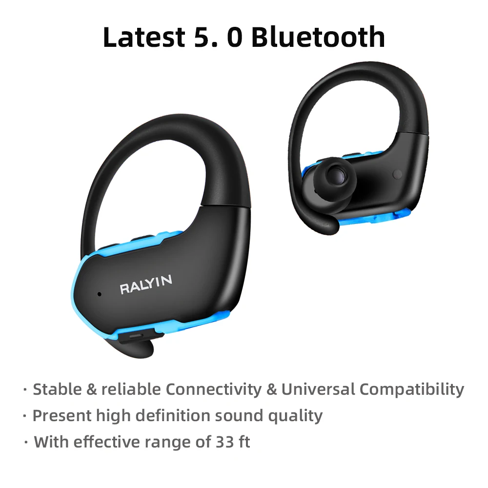 TWS Bluetooth наушники Ralyin M9 беспроводные с 10 часами музыки bluetooth 5 0 спортивные защитой
