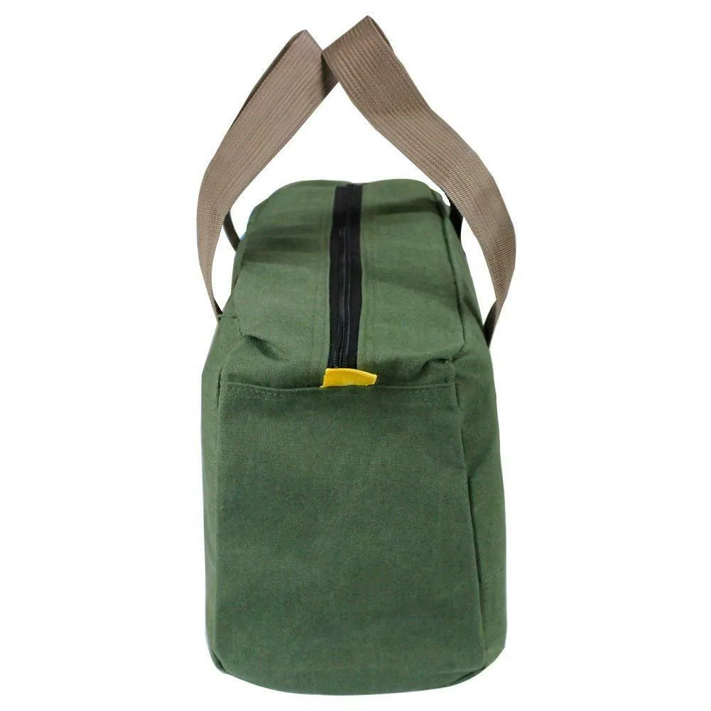 

Multi-Function Canvas Waterproof Storage Hand Tool Bag Portable Toolkit Pouch With Handle Tool Bag For Vehicle Maintenance