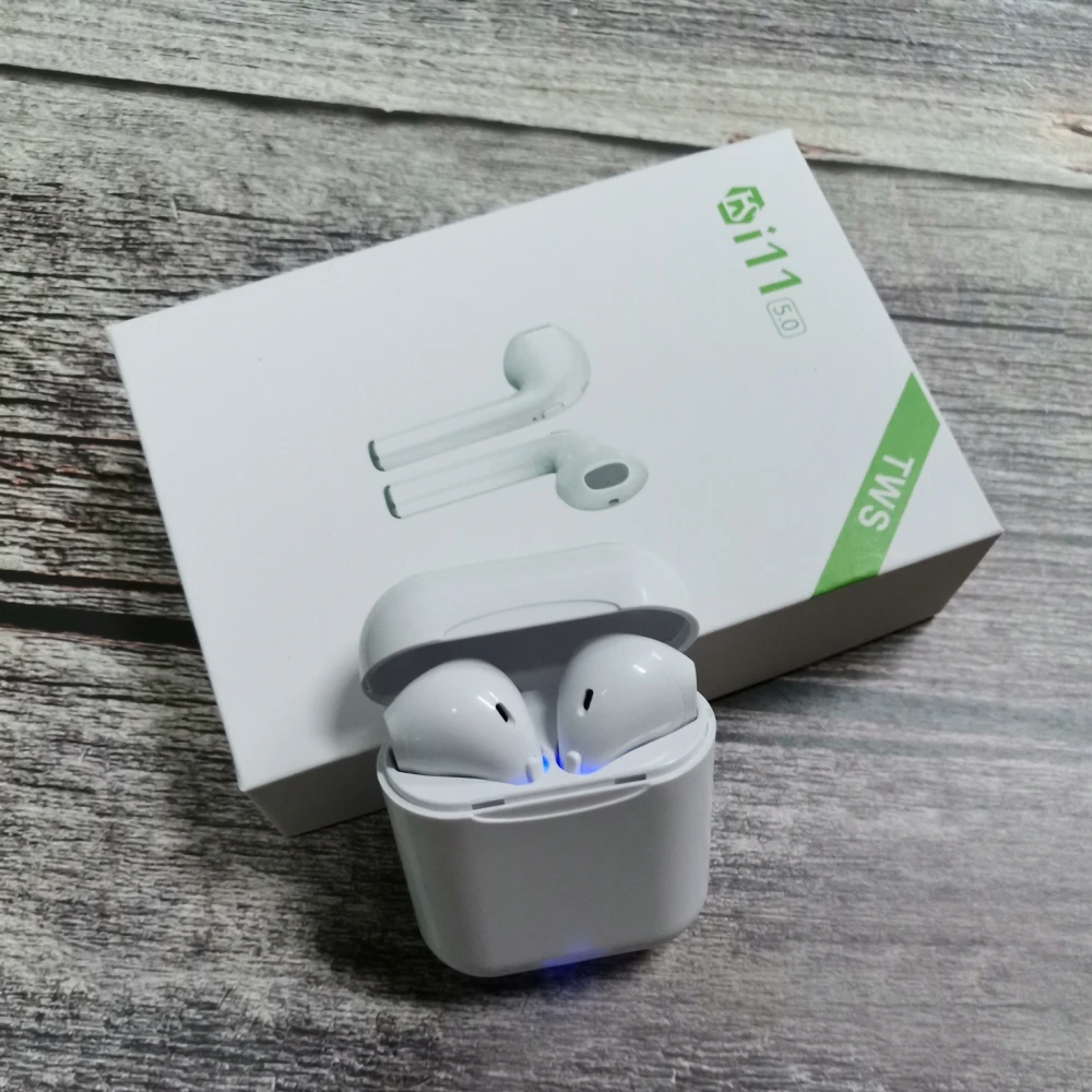 TWS i11 беспроводные наушники 5 0 bluetooth гарнитура с микрофоном для iphone и android