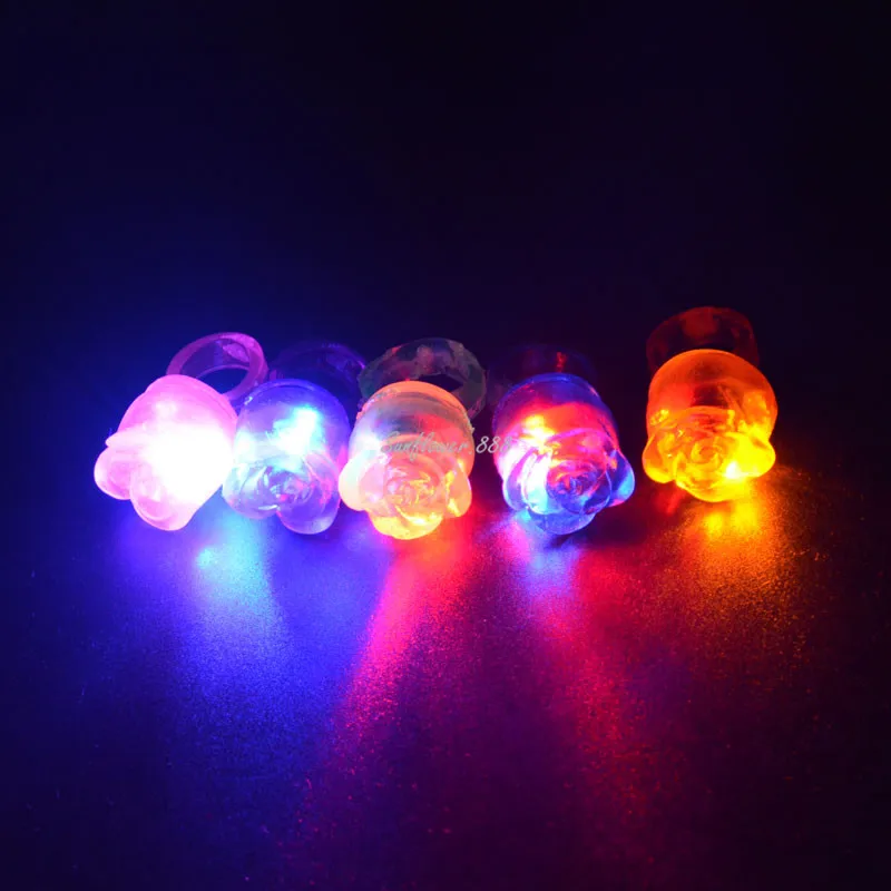 24 светодиодный светильник вверх/вниз кольца оптом мигает желе кольцо День