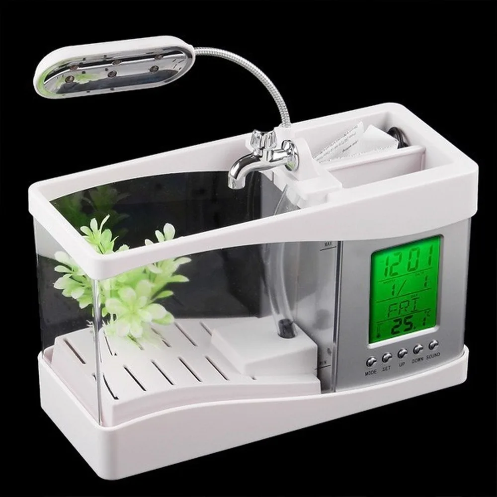 Настольная лампа для аквариума миниатюрный светодиодный светильник самоочистки
