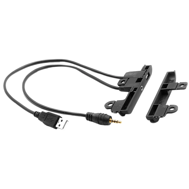 

Подходит для Toyota 2 DIN Car Radio Stereo Fascia Dash Kit боковые планки с портами Usb Aux
