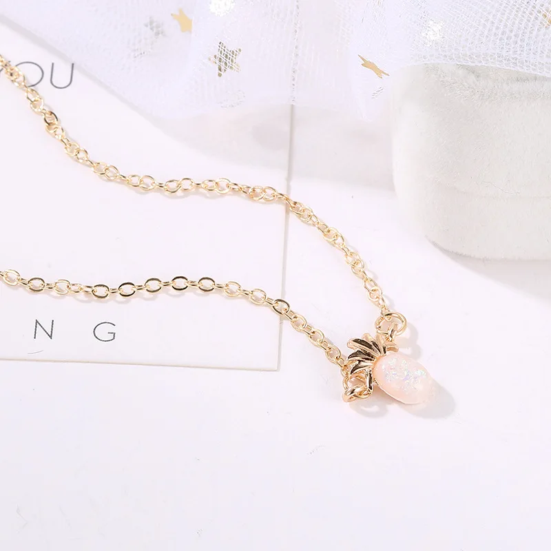 Ожерелье с ананасом подвеска женское очарование богемная Гавайская плодами