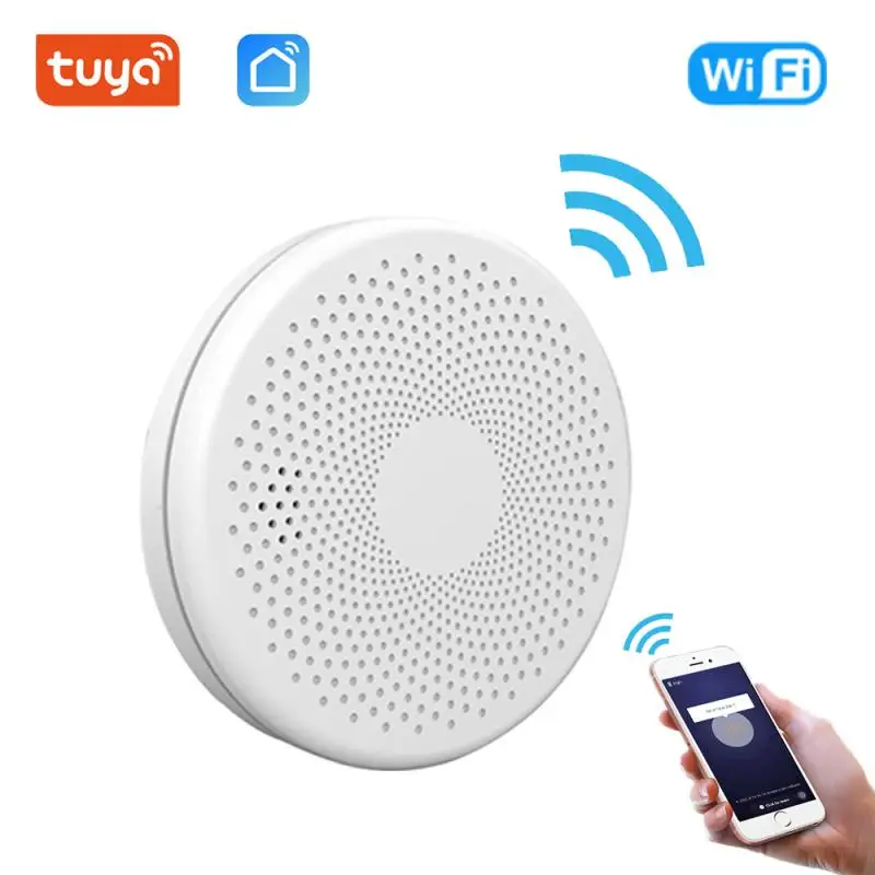 

Independent Smoke Detector Sound And Light Alarm Sensor Fire Alarm Home Security System Firefighters Tuya WiFi Smart Smoke Alarm