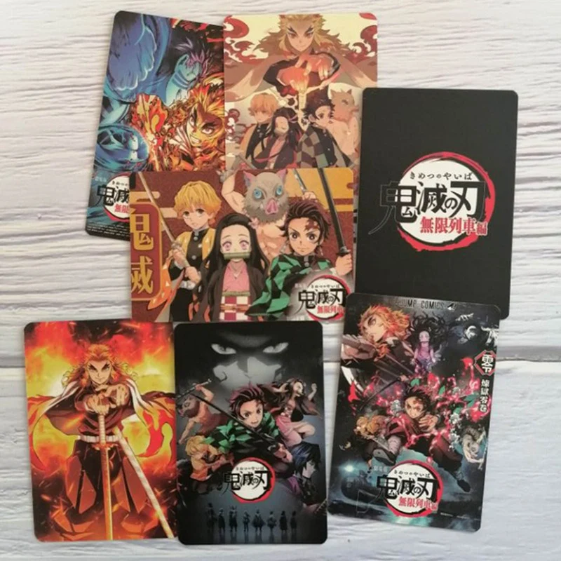 

7Pcs/Set Anime Demon Slayer: Kimetsu No Yaiba Photo Card Photobook Poster Transparent Card Gifts For Children